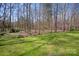 Beautiful lush green grass area surrounded by natural views of mature trees and landscape at 409 Running Horse Ln, Waxhaw, NC 28173