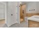 Bright bathroom with a shower and a soaking tub at 520 Shoal Rd, Lincolnton, NC 28092