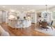 Bright kitchen featuring an island with seating and open layout at 9901 Strike The Gold Ln, Waxhaw, NC 28173