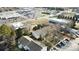 High-angle aerial shot showing the property, nearby buildings, and parking areas at 1056 Latham Ct # B104, Rock Hill, SC 29732