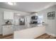 Contemporary kitchen with white cabinetry, granite countertops, and stainless-steel appliances at 116 Garrison Dr, Belmont, NC 28012
