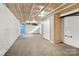 Spacious basement featuring painted walls, and a door to the exterior at 121 Ne 33Rd Ave, Hickory, NC 28601