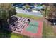 An aerial view of the community's mini golf and tennis facilities at 152 Muskhogean Way, Mount Gilead, NC 27306