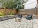 Relaxing backyard with seating area, fire pit, and fenced yard perfect for entertaining at 1921 Union St, Charlotte, NC 28205