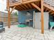 Under-deck patio featuring a sink area, storage, and easy access to backyard at 1921 Union St, Charlotte, NC 28205