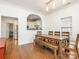 Open dining area with hardwood floors adjacent to the kitchen at 1921 Union St, Charlotte, NC 28205