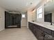 Elegant bathroom showcasing a spacious glass shower, double vanity, and contemporary fixtures at 2211 Camber Dr # Cwo0103, Gastonia, NC 28054
