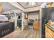 Spacious kitchen with stainless steel oven and refrigerator, offering ample storage and cooking space at 225 Institute St, Mooresville, NC 28115
