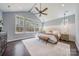 Serene main bedroom featuring high ceilings, large windows, and stylish decor at 3288 Sherman Dr, Lancaster, SC 29720