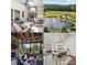 Collage of exterior and interior views, highlighting the outdoor living spaces and dining areas at 3288 Sherman Dr, Lancaster, SC 29720