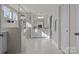 Bathroom with a sleek glass-enclosed shower and modern fixtures at 111 Old Field Rd, Statesville, NC 28677