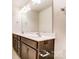 Bathroom showing double sink vanity with white countertop at 12237 Gambrell Dr, Charlotte, NC 28278