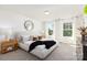 Serene main bedroom featuring large windows, plush bedding, and neutral decor for a calming retreat at 1402 Richmond Dr # 1, Lowell, NC 28098