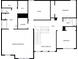 Second floor plan featuring two bedrooms, two bathrooms, a laundry room, and walk-in closets at 508 Stone River Pkwy, Mount Holly, NC 28120