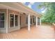 Spacious wooden deck offers a relaxing outdoor living space with ceiling fans at 125 Cherokee Dr, Mooresville, NC 28117