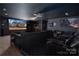 Finished basement with home theater and custom Star Wars theme is perfect for entertaining or relaxing at 15309 Guthrie Dr, Huntersville, NC 28078