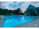 Community pool with beautiful sunset views at 15309 Guthrie Dr, Huntersville, NC 28078