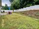 Spacious backyard with a patio set, lush lawn, and privacy fencing at 1726 Still River Way, Fort Mill, SC 29708