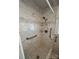 Modern shower with decorative tile, multiple grab bars, and accessible design at 708 Mount Olive Church Rd, Newton, NC 28658
