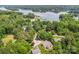 Stunning aerial view of a lakeside community surrounded by lush greenery and mature trees at 8143 Summit Ridge Dr # 41, Catawba, NC 28609