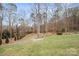 An open backyard area with lush grass and tree line at 8143 Summit Ridge Dr # 41, Catawba, NC 28609