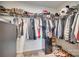 Walk-in closet with wire shelving, hanging clothes, shoes, and an organizer at 921 Von Buren Blvd, Rock Hill, SC 29730