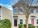 Two-story townhouse featuring a neatly landscaped yard and neutral exterior at 120 Cadbury Ln, Fort Mill, SC 29715