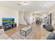 Spacious living room with hardwood floors and open layout at 1444 Harleston St, Indian Trail, NC 28079