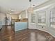Stylish kitchen and breakfast nook featuring updated appliances and ample counter space and lots of natural light at 14621 Sapphire Ln, Pineville, NC 28134