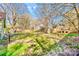 Fenced backyard with mature trees, offering space for recreation at 1759 Smith Ave, Gastonia, NC 28052