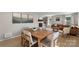 Dining area featuring wood floors, neutral decor and natural light at 2537 Wood Star Ct, Matthews, NC 28105