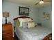 Comfortable bedroom featuring a dresser, wood bed frame, and neutral decor at 254 N Shoreline N Dr # 38, New London, NC 28127