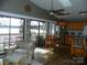 Open living space with lake views, kitchen, and living room with hardwood floors at 254 N Shoreline N Dr # 38, New London, NC 28127