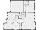 Detailed floor plan showcasing the layout of the house including the living room, kitchen, and bedrooms at 3216 Bridgewick Rd, Waxhaw, NC 28173
