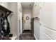 Inviting hallway featuring a sliding barn door accent and stylish decor at 3216 Bridgewick Rd, Waxhaw, NC 28173