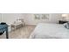 Bedroom featuring carpet, a bench, neutral walls, and a large window at 4023 Gozzi Dr, Iron Station, NC 28080