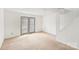 Basement showcasing neutral carpet, recessed lighting, and French doors at 7344 Pebblestone Dr # E, Charlotte, NC 28212