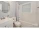 Bathroom with shower and tub combo at 921 Ambassador St # 1, Charlotte, NC 28208