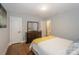 Bedroom with wooden dresser at 921 Ambassador St # 1, Charlotte, NC 28208