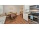 Open floor plan features kitchen, dining area and stainless steel appliances at 921 Ambassador St # 1, Charlotte, NC 28208
