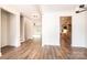 Open-concept living space with hardwood floors, neutral paint, and staircase in view at 0 6Th Nw St, Hickory, NC 28601