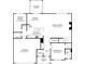 First-floor floor plan featuring an open-concept layout, kitchen, Gathering room, and a fifth bedroom at 103 Fallbrook Rd, Matthews, NC 28104