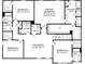 Second floor plan showing four bedrooms, including a primary bedroom with an en-suite bathroom at 103 Fallbrook Rd, Matthews, NC 28104