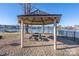 Lakeside gazebo with picnic table offers a peaceful waterfront retreat for community residents at 106 Chase Water Dr, Mooresville, NC 28117