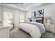 Cozy bedroom with soft lighting, plush bedding, and serene blue accents creating a calming atmosphere at 1809 Ab Moore Jr Dr # 3238, Indian Trail, NC 28079