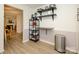 Functional kitchen nook with shelving and countertop space, perfect for storage and organization at 2900 Heathstead Pl # A, Charlotte, NC 28210