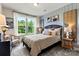 Charming bedroom with a large window offering serene views and stylish decor at 419 Balboa St, Matthews, NC 28104