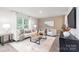 Comfortable living room with ample seating, a plush rug, and a large window at 5050 Beargrass Dr, Dallas, NC 28034