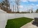 Fenced backyard featuring a lush green lawn, perfect for outdoor activities and relaxation at 665 Cypress Glen Ln, Clover, SC 29710