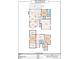 Detailed floor plan showcasing the layout of the house with dimensions and room names at 7007 Chapparall Ln, Charlotte, NC 28215